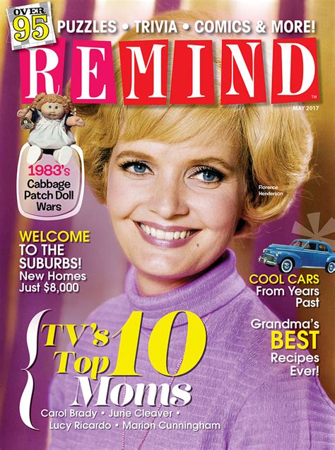 Remind magazine - One of the features of ReMIND Magazine — a nostalgic magazine celebrating pop culture from the 1950s through the 1990s —is the classic TV and movies section. Each monthly issue of ReMIND includes a two-page calendar that details the movies airing on Turner Classic Movies — the TCM calendar lists the day, time, movie title and year.